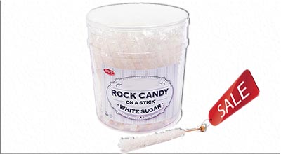 white rock candy sticks for sale