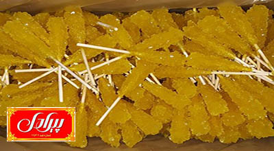 Rock candy with stick