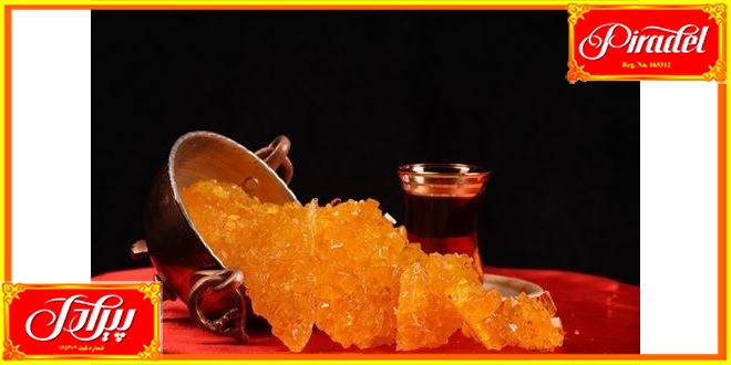 Sweet saffron rock candy